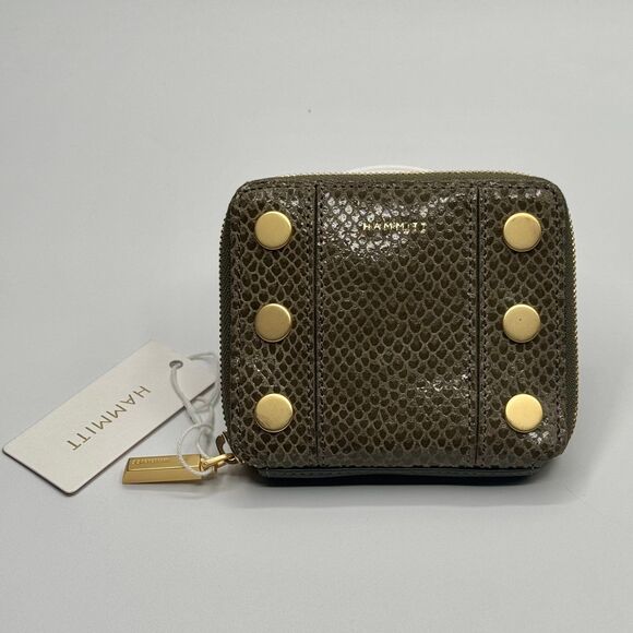 HAMMITT 5 North Wallet | Bistro Green Snake | Zip-Around | NWT | Free Shipping - Picture 9 of 11